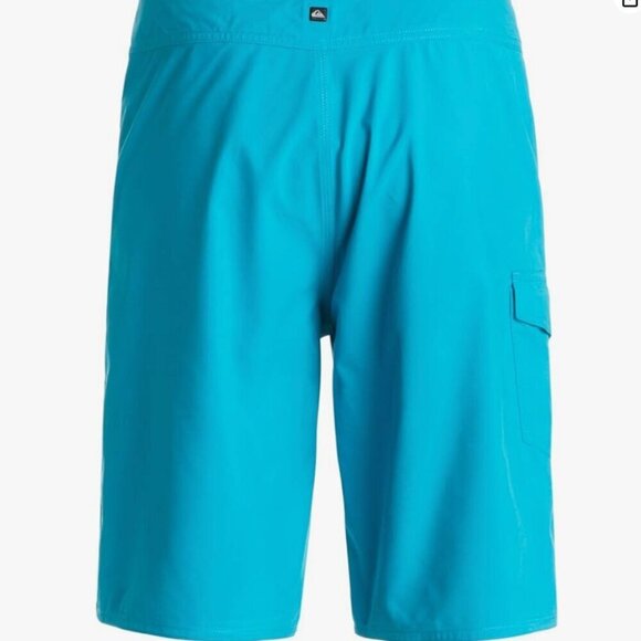 NWT $45 QUIKSILVER Boys Youth 19" Everyday Board Short Turquoise Blue Sz 28/14 - Picture 3 of 15